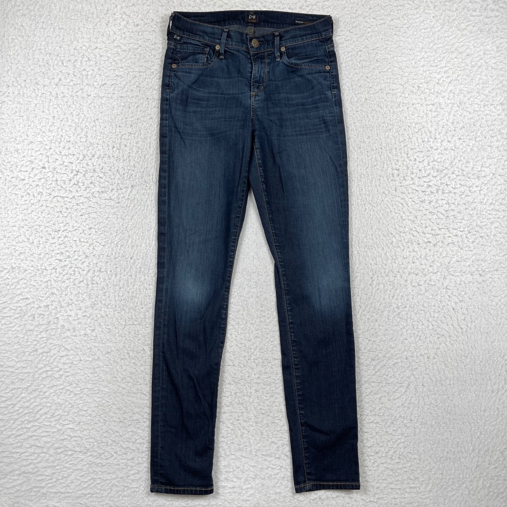 Citizens of Humanity Jeans Womens 25 Blue Thompson Cropped Skinny Designer Denim